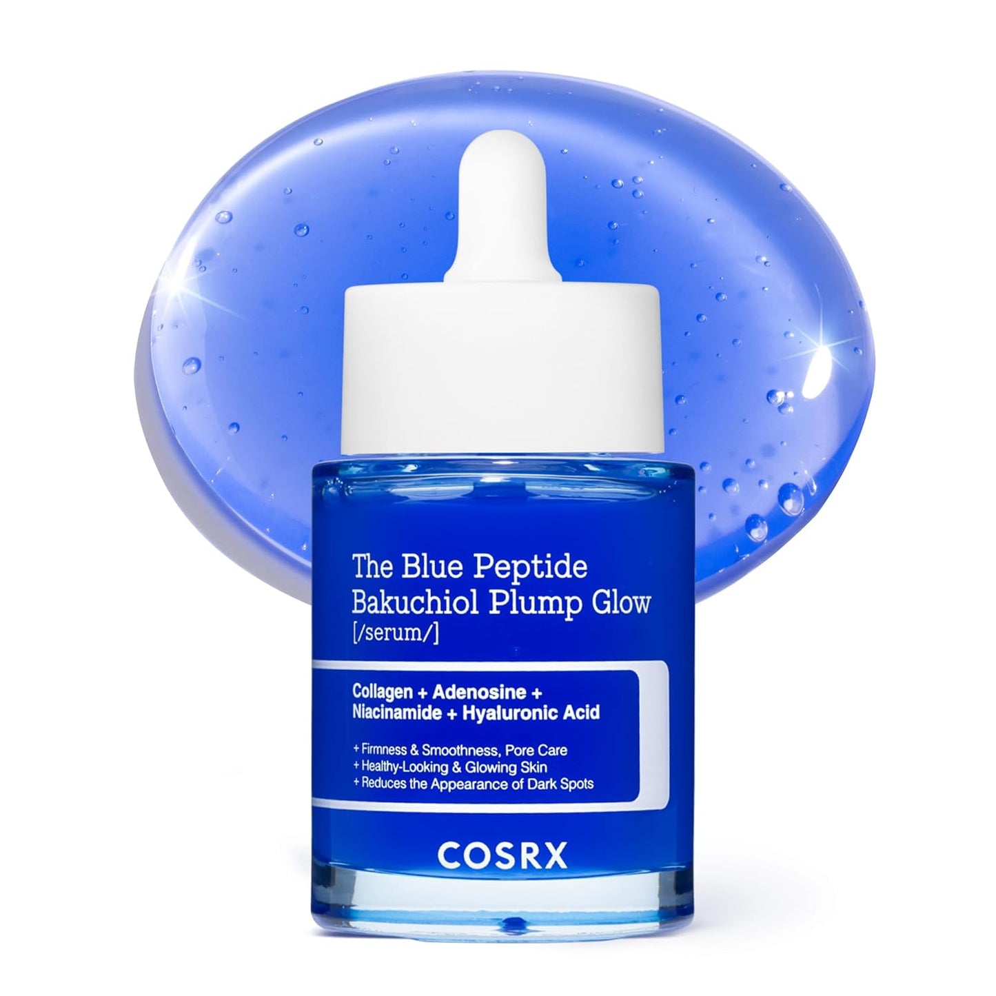The Blue Peptide Bakuchiol Plump Glow Serum -  Reduce Wrinkles, Firm & Plump Skin Fast