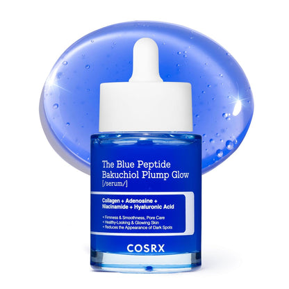 The Blue Peptide Bakuchiol Plump Glow Serum -  Reduce Wrinkles, Firm & Plump Skin Fast